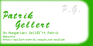 patrik gellert business card